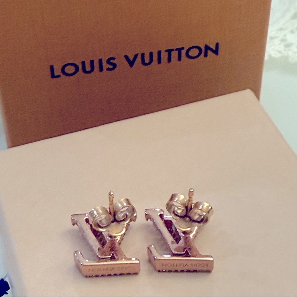 Sold! Louis Vuitton Iconic Earrings blush authentic - Picture 7 of 11